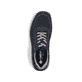 Blaue Rieker Herren Schnürschuhe 03030-14 mit modernen Ziernähten. Schuh von oben.