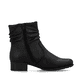Schwarze Rieker Damen Stiefeletten 78656-00 aus Glattleder mit Reißverschluss. Schuh Innenseite.