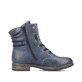 Asphaltschwarze Rieker Damen Stiefeletten 71675-01 mit Reißverschluss. Schuh Innenseite