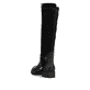 Schwarze Rieker Damen Hochschaftstiefel Z9564-00 aus Glattleder. Schuh von hinten.