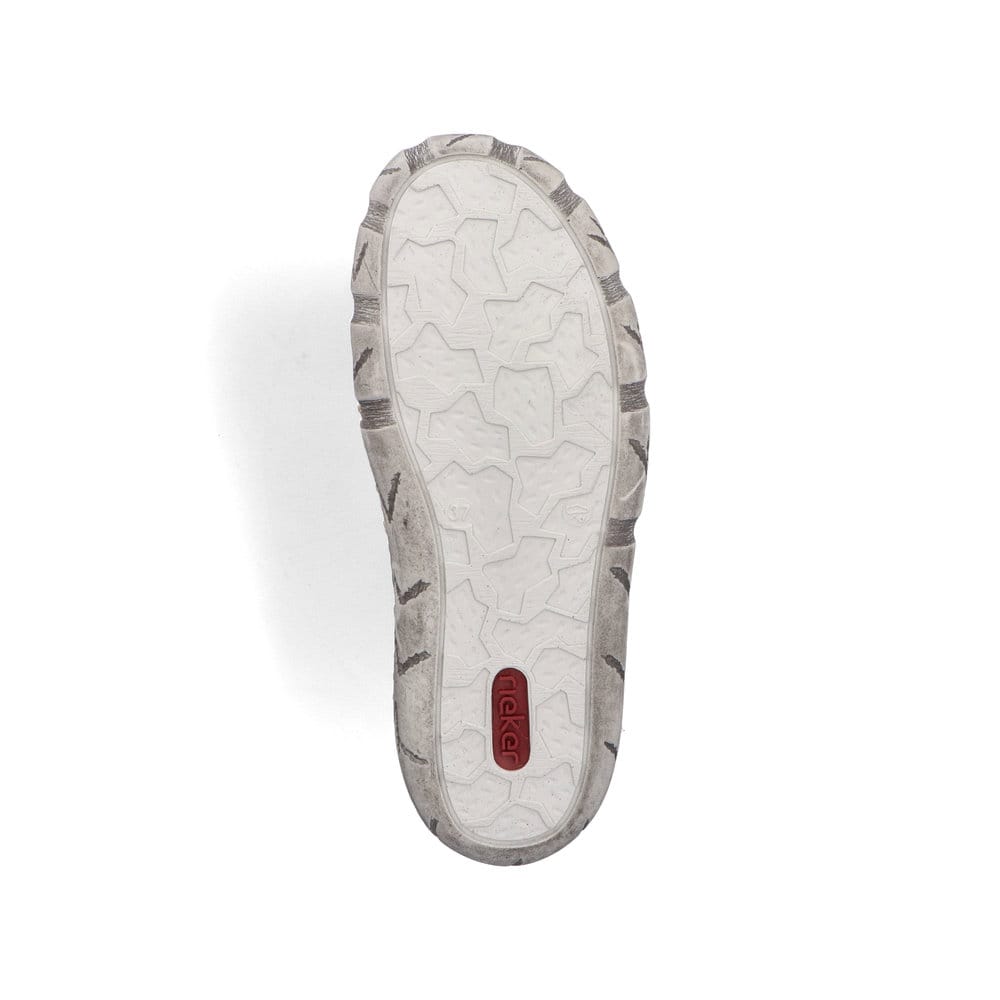 Mocassins Rieker verts pour femme L0355-52. Semelle extérieure de la chaussure.