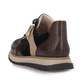 Glanzschwarze Rieker Damen Kurzstiefel 48999-00 mit einer schockabsorbierenden Sohle. Schuh Innenseite