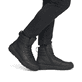 Schwarze Rieker Herren Schnürstiefel U0071-01 aus Glattleder. Schuh am Fuß.
