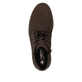 Dunkelbraune Rieker Herren Schnürstiefel 10539-22 aus Rauleder. Schuh von oben.