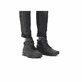 Schwarze Rieker Herren Schnürstiefel B1024-00 mit Rieker Air Sohlenfenster. Schuh am Fuß.