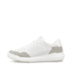 Weiße Rieker Herren Sneaker Low U1104-80 mit Schnürung sowie flexibler Sohle. Schuh Außenseite.