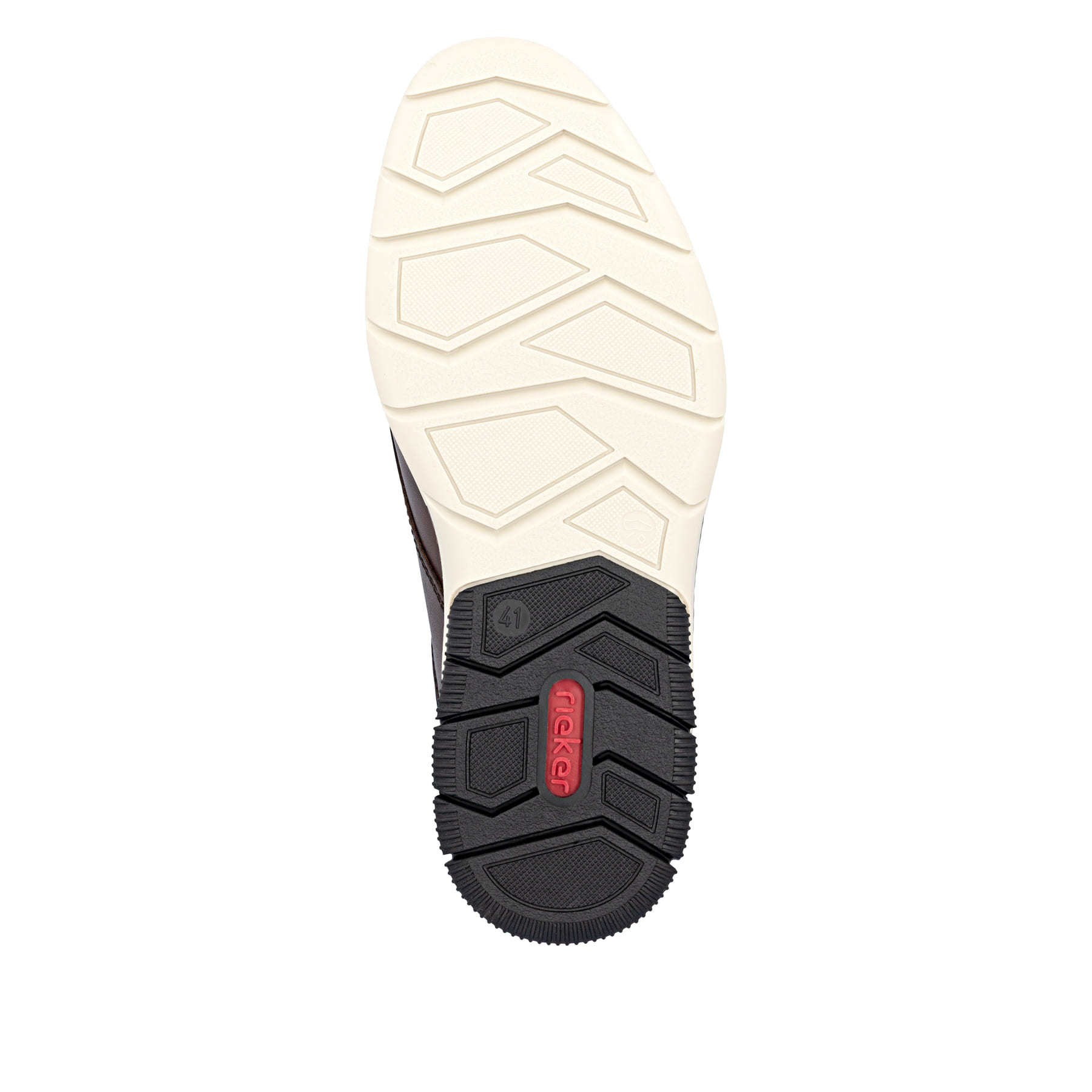 Dunkelbraune Rieker Herren Slipper 14454-26 aus Glattleder mit einem Gummizug. Schuh Laufsohle.