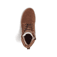 
Nougatbraune Rieker Herren Schnürstiefel F3613-22 mit einer robusten Profilsohle. Schuh von oben