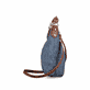 Rieker Damen Rucksack H1607-60 in Hellbeige aus Textil mit Reißverschluss. Rucksack getragen Knie.