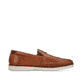 Braune Rieker Herren Slipper B2356-24 mit Gummizug sowie der Komfortweite G 1/2. Schuh Innenseite.
