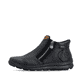 Schwarze Rieker Damen Kurzstiefel Z0059-00 mit wasserabweisender TEX-Membran. Schuh Außenseite.