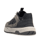 Dunkelbraune Rieker Herren Slipper 06155-25 mit wasserabweisender TEX-Membran. Schuh von hinten.