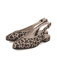 Escarpins Rieker beiges pour femme 43161-90 avec imprimé animal à la mode. Chaussures inclinées sur le côté.