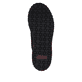 Baskets basses Rieker noires pour femmes 59501-00 avec fermeture éclair. Semelle extérieure de la chaussure.