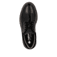 Schwarze Rieker Herren Schnürschuhe 04501-00 mit modernen Ziernähten. Schuh von oben.