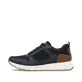 Blaue Rieker Herren Sneaker Low B0700-14 mit Schnürung sowie der Komfortweite G. Schuh Außenseite.