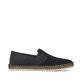 Blaue Rieker Herren Slipper B5265-14 mit einem Gummizug sowie Komfortweite G 1/2. Schuh Innenseite.