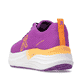 Rosa Rieker Sport Damen Sneaker Low W4101-30. Schuh von hinten.