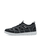 Blaue Rieker Herren Slipper 08665-14 mit einem Gummizug sowie der Extraweite H. Schuh Außenseite.