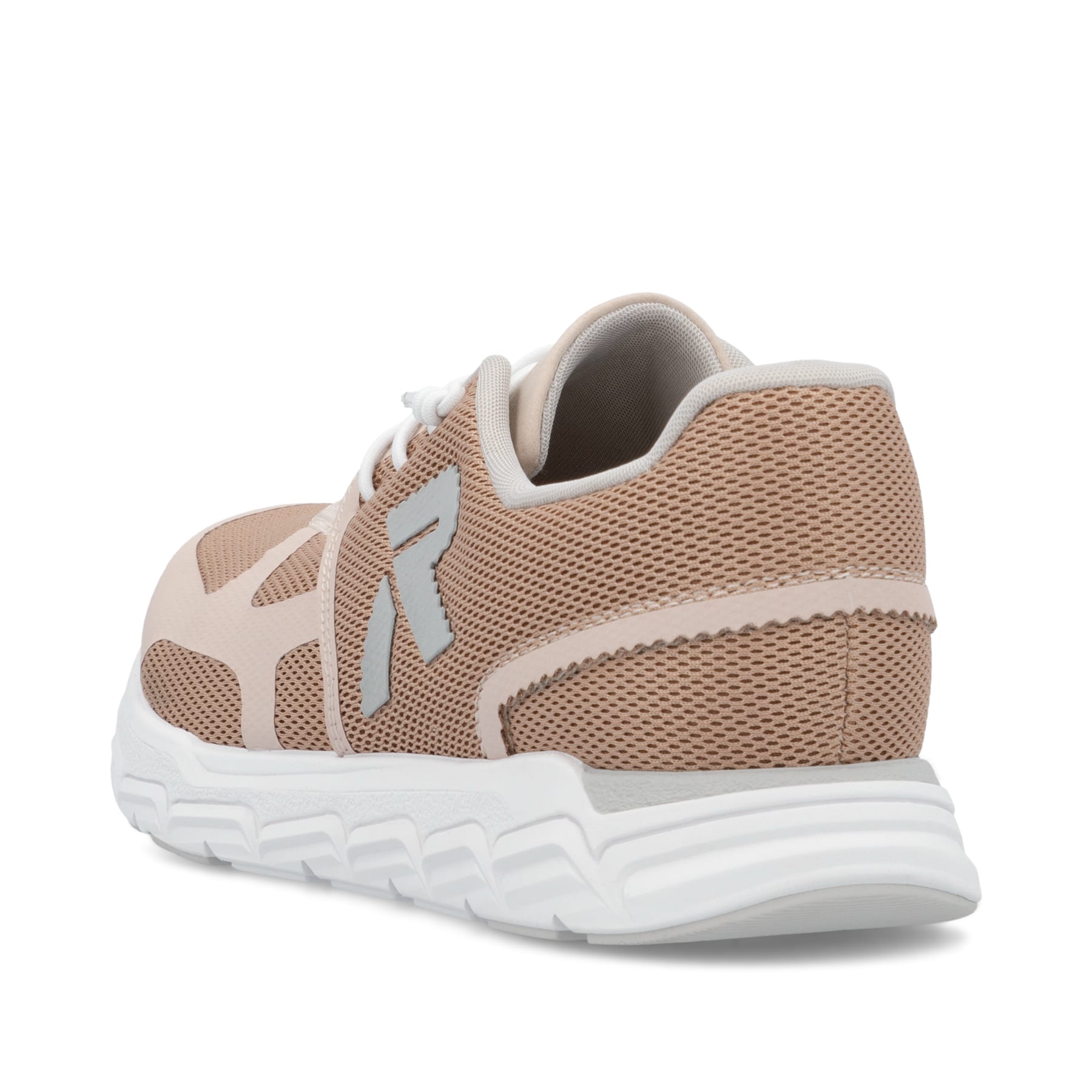 Rosane Rieker Damen Sneaker Low M9000-31 mit einer Gummischnürung. Schuh von hinten.