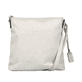Rieker Damen Handtasche H1515-40 in Silbergrau aus Kunstleder mit Reißverschluss. Handtasche Rückseite.