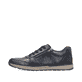 Baskets basses Rieker bleues pour homme B2112-14 en cuir lisse. Côté extérieur de la chaussure.