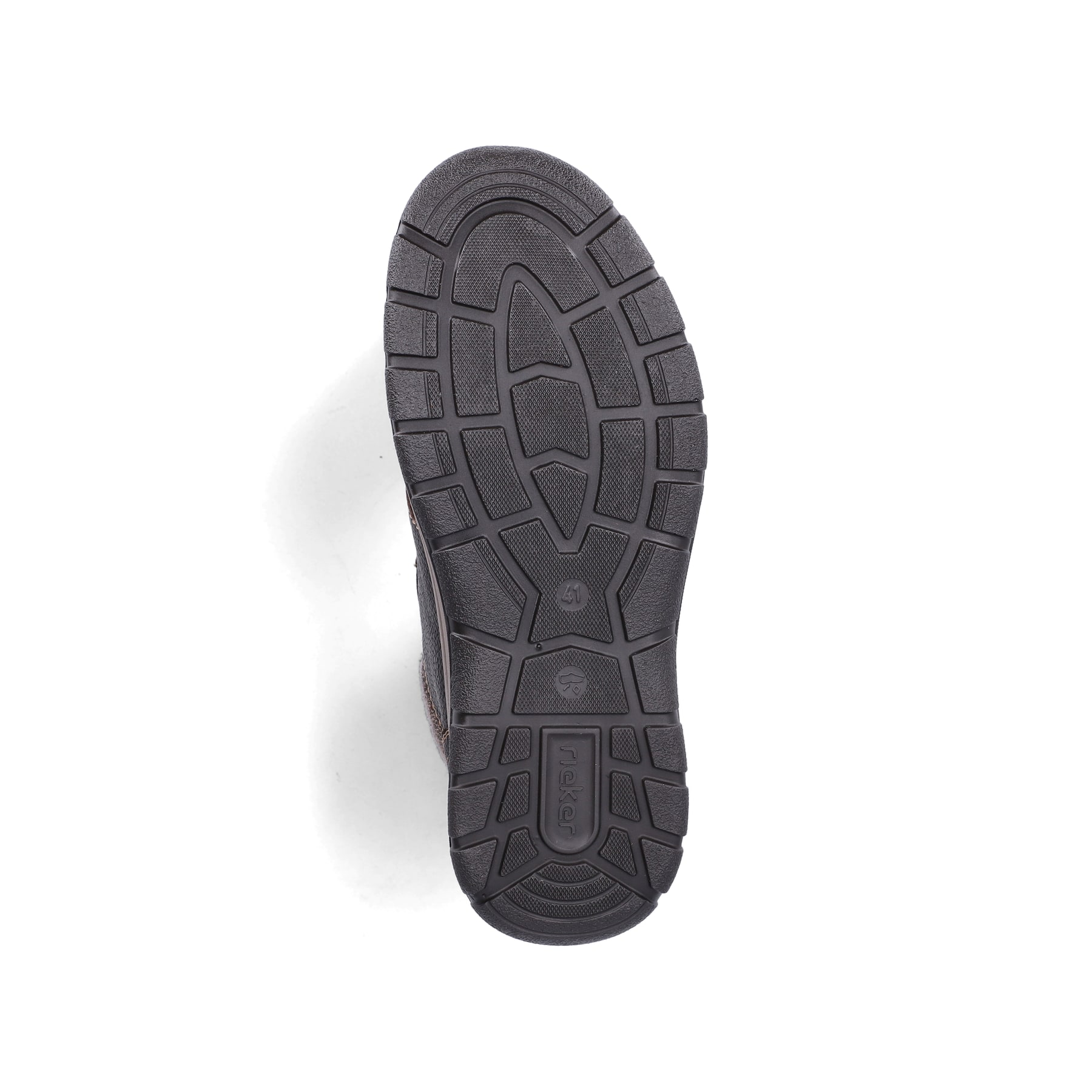 Dunkelbraune Rieker Herren Kurzstiefel 03680-25 aus Glattleder. Schuh Laufsohle.