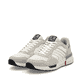 Weiße Rieker Herren Sneaker Low U1401-80 mit einer Schnürung. Schuhpaar seitlich schräg.