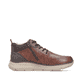 Braun-dunkelblaue Rieker Herren Schnürstiefel B1824-24 mit der lightsole+. Schuh Innenseite.