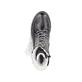 
Tiefschwarze Rieker Damen Schnürstiefel Y9232-00 mit einer griffigen Fiber-Grip Sohle. Schuh von oben