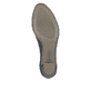 Blaue Rieker Pumps 41057-14 mit Gummizug sowie einer extra weichen Decksohle. Schuh Laufsohle.