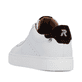 Weiße Rieker Herren Sneaker Low U0704-81 mit TR-Sohle mit leichtem EVA-Inlet. Schuh von hinten.