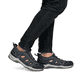 Blaue Rieker Herren Slipper 08078-14 mit Ready2GO Slip-in Feature sowie Gummizug. Schuh am Fuß.