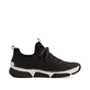 Dunkelbraune Rieker Damen Slipper 45973-25 mit Deko-Reißverschluss. Schuh Innenseite.