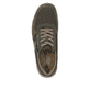 Grüne Rieker Herren Schnürschuhe 03500-54 mit Reißverschluss sowie Extraweite H. Schuh von oben.