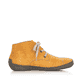 Honiggelbe Rieker Damen Schnürstiefel 52543-69 mit einer Schnürung. Schuh Innenseite.