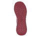 Rote vegane Rieker Damen Sneaker Low W2700-33 mit einer Schnürung. Schuh Laufsohle.
