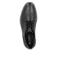 Schwarze Rieker Herren Schnürschuhe 13523-00 aus Glattleder. Schuh von oben.