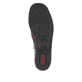 Weinrote Rieker Damen Kurzstiefel 58388-36 aus Glattleder mit dekorativer Blume. Schuh Laufsohle.