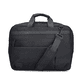 Sac pour ordinateur portable Rieker H5200-02 noir avec fermeture éclair, compartiment rembourré pour ordinateur portable et bretelles amovibles. Devant.