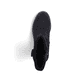 Schwarze Rieker Damen Kurzstiefel Y7681-00 mit gerafftem Schaft. Schuh von oben.