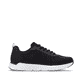 Baskets basses Rieker noires pour femme M9006-00 avec lacets. Côté intérieur de la chaussure.