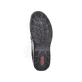 Schwarze Rieker Damen Clogs L0567-00 mit einem Gummizug sowie leichter Sohle. Schuh Laufsohle.