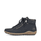 Weiße Rieker Damen Slipper L7465-91 mit Reißverschluss sowie Löcheroptik. Schuh Außenseite gespiegelt.
