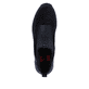Schwarze Rieker Damen Sneaker High N6352-00 mit dämpfender und leichter Sohle. Schuh von oben.