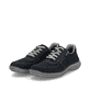 Blaue Rieker Herren Schnürschuhe 03030-14 mit Reißverschluss sowie Extraweite H. Schuhpaar seitlich schräg.