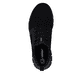 Mocassins Rieker noirs pour homme B7796-01 avec bande élastique. Chaussure vue de dessus.