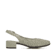 Escarpins Ã  bride Rieker verts pour femme 47060-52 avec boucle. Intérieur de la chaussure.