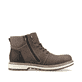 Tabakbraune Rieker Herren Schnürstiefel F3812-25 mit einer robusten Profilsohle. Schuh Innenseite