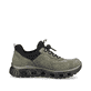 Grüne Rieker Damen Slipper M6058-54 mit einer ultra leichten und flexiblen Sohle. Schuh Innenseite.